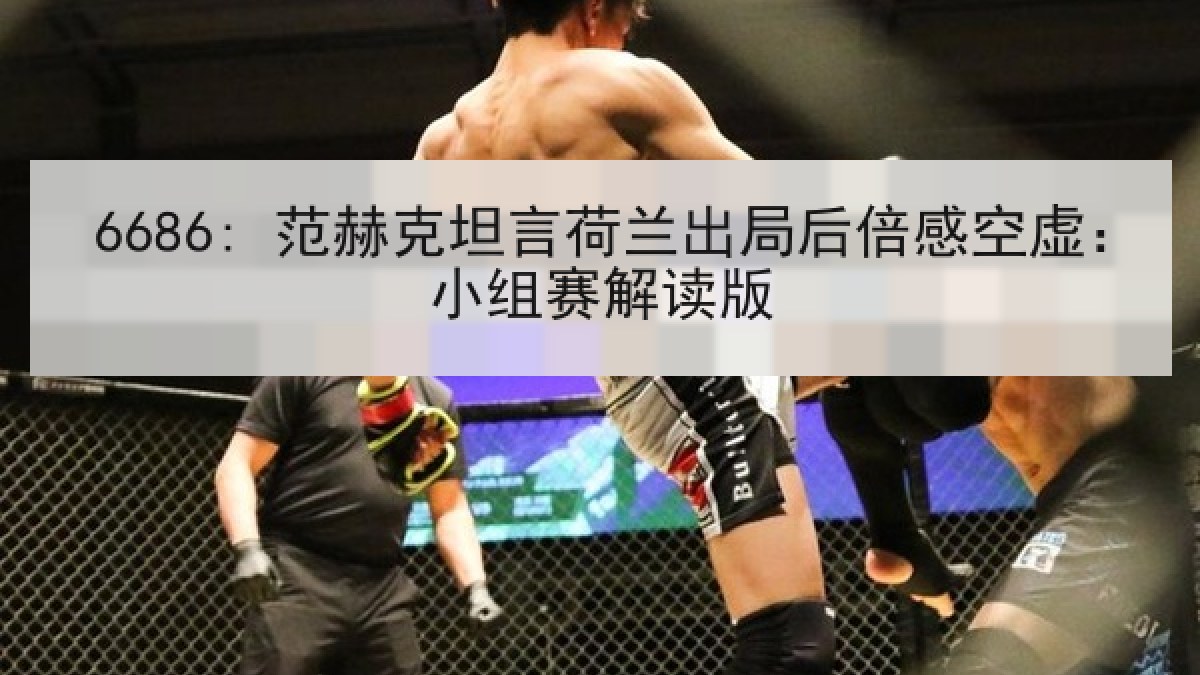 6686: 范赫克坦言荷兰出局后倍感空虚：小组赛解读版